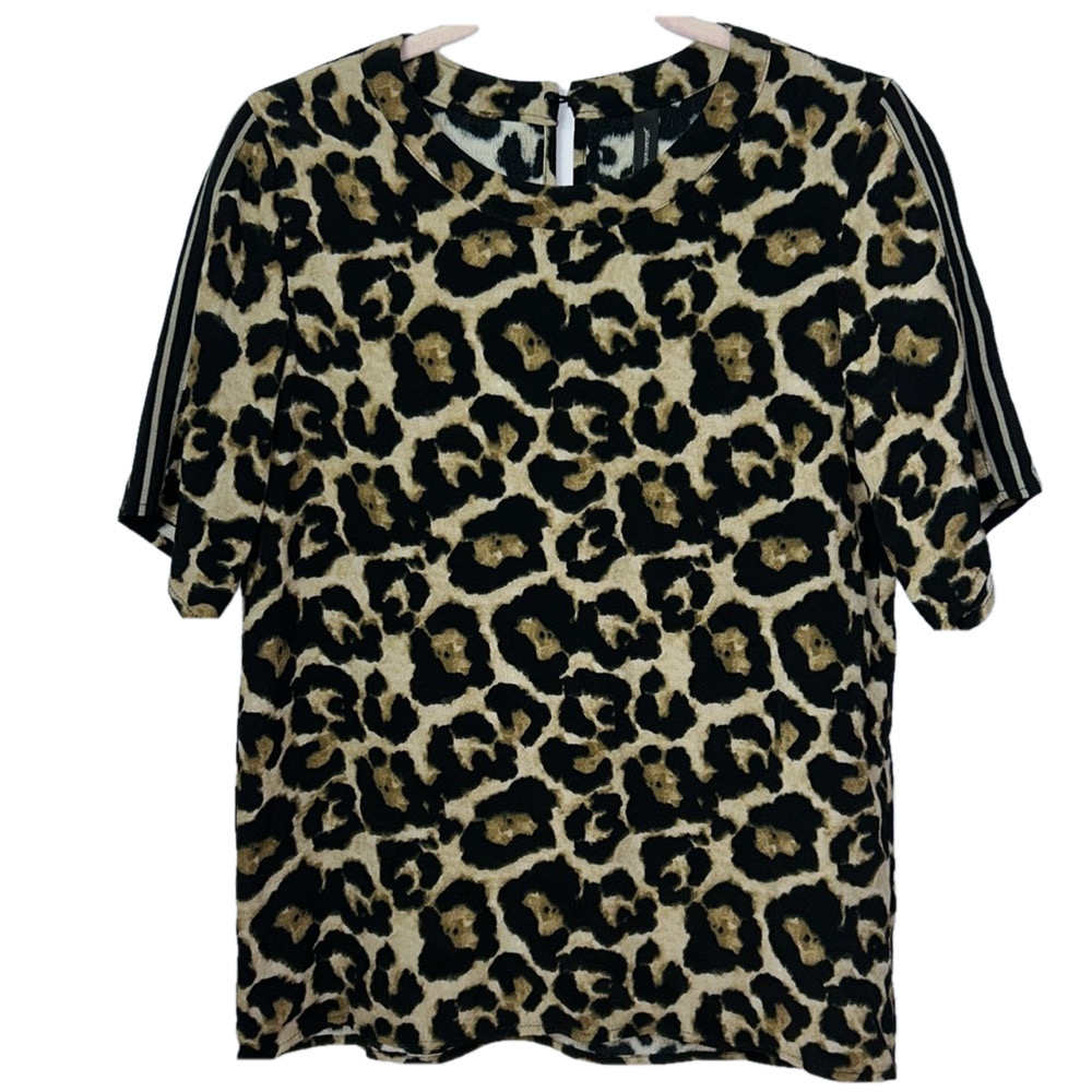 Soyaconcept Leopard Print Short Sleeve Top